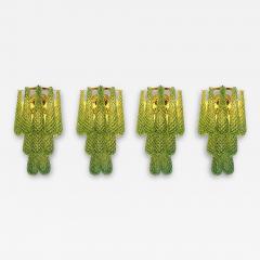  SimoEng Graniglia Green Conchiglie Murano Glass Gold Wall Sconce by Simoeng Lot of 4 - 4718767