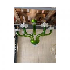  SimoEng Green Murano Glass Chandelier with Trasparent Rostrato Boubeches from Simoeng - 4685818