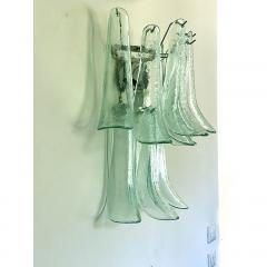  SimoEng Green Wather Murano Glass Selle Wall Sconces in Mazzega Style - 3443942