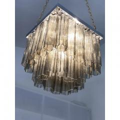  SimoEng Grey Tronchi in Venini Style Murano Glass Sputnik Squared Flush Mount - 3744568