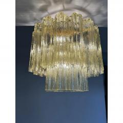  SimoEng Handcrafted Flush Mount in Gold with Amber Murano Glass by Simoeng for Simoeng - 4705290