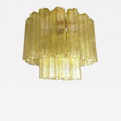  SimoEng Handcrafted Flush Mount in Gold with Amber Murano Glass by Simoeng for Simoeng - 4705351