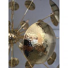  SimoEng Handmade Hammered Sputnik Chandelier in Gold - 4209204