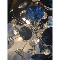  SimoEng Handmade Hammered Sputnik Chandelier in Kromo Discs Italian Made - 4209100