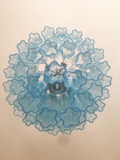  SimoEng Impressive Murano Glass Sputnik Chandelier italian kromo and light blue - 2815786