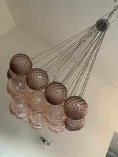  SimoEng Impressive Murano Glass Sputnik Chandelier italian pink and violet colors - 2816739