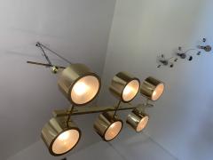  SimoEng Impressive Sputnik Chandelier metal gold stilnovo stile - 2746757