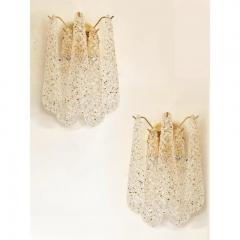  SimoEng Italian Gold Wall Sconce with Murano Conchiglie Glass by Simoeng Set of 4 - 4705278