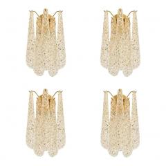  SimoEng Italian Gold Wall Sconce with Murano Conchiglie Glass by Simoeng Set of 4 - 4705280