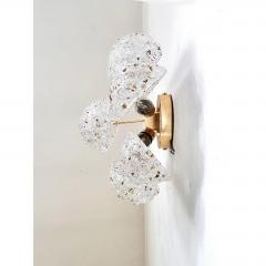 SimoEng Italian Gold Wall Sconce with Murano Conchiglie Glass by Simoeng Set of 4 - 4705287