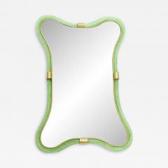  SimoEng Italian Green Weathered Murano Glass Mirror by Simoeng for Simoeng - 4689275