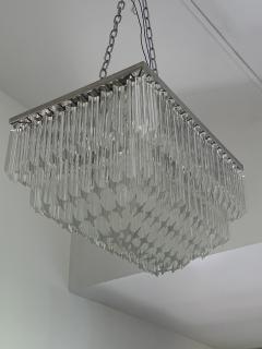  SimoEng Italian Light Quadriedo Cut 45 Degree Murano Glass Flush Mount Transparent - 2767090