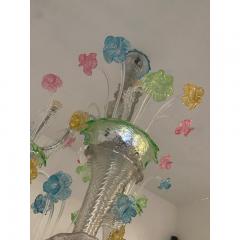  SimoEng Italian Modern Multicolors Flowers Murano Glass Chandelier - 3602525
