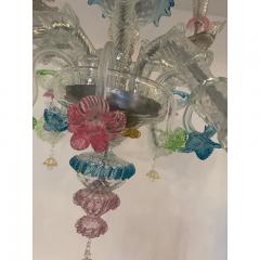  SimoEng Italian Modern Multicolors Flowers Murano Glass Chandelier - 3602526