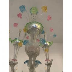 SimoEng Italian Modern Multicolors Flowers Murano Glass Chandelier - 3602529
