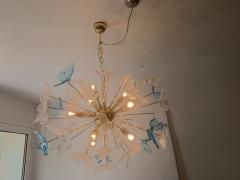  SimoEng Italian Murano Glass Sputnik Butterfly Chandelier Venini Style - 2825017