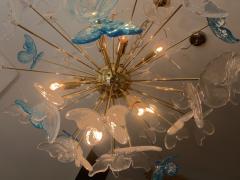  SimoEng Italian Murano Glass Sputnik Butterfly Chandelier Venini Style - 2825021