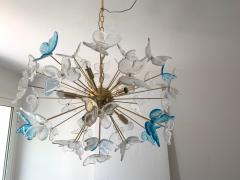  SimoEng Italian Murano Glass Sputnik Butterfly Chandelier Venini Style - 2825023