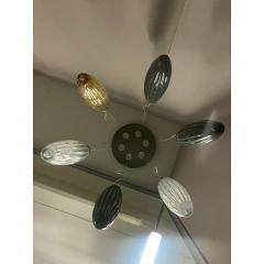  SimoEng Italian Murano Style Glass Sputnik Chandelier Flush Mount With Big Spheres - 4086641