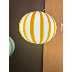  SimoEng Italian Murano Style Glass Swirling Multicolors Pendant Sphere - 4086777