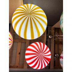  SimoEng Italian Murano Style Glass Swirling Multicolors Pendant Sphere - 4086780