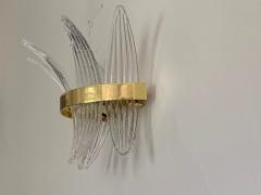  SimoEng Italian Palmetta Wall Sconce in Murano Glass - 2827774