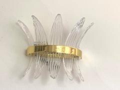  SimoEng Italian Palmetta Wall Sconce in Murano Glass - 2827776