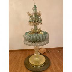  SimoEng Italian Vintage Murano Glass Floor Lamp With Working Water Fountain - 3606941