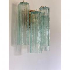  SimoEng Italian Wall Light Green Tronchi Murano Glass Wall Sconce - 3612361