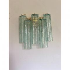  SimoEng Italian Wall Light Green Tronchi Murano Glass Wall Sconce - 3612364