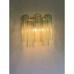  SimoEng Italian Wall Light Green Tronchi Murano Glass Wall Sconce - 3612367