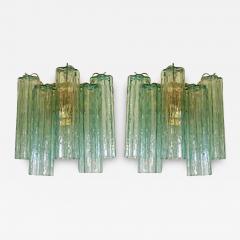  SimoEng Italian Wall Light Green Tronchi Murano Glass Wall Sconce - 3614918