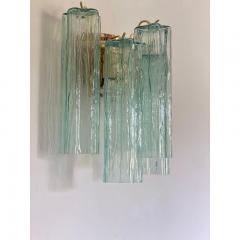  SimoEng Italian Wall Light Green Tronchi Murano Glass Wall Sconce - 3622026