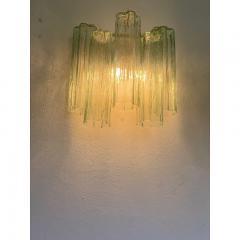  SimoEng Italian Wall Light Green Tronchi Murano Glass Wall Sconce - 3622030