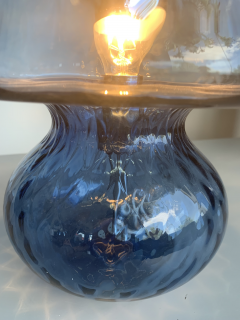  SimoEng Lamp in Blue Murano Glass With Ballotton  - 2639257