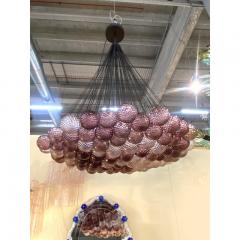  SimoEng Large Scenographic Ametista Murano Glass Chandelier - 3535035