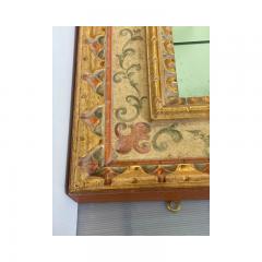 SimoEng Late 20th Century Venetian Mirror in Solid Linden Wood Hand Decorated - 3233448