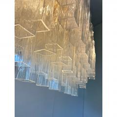  SimoEng Luxury Italian Rectangular Square Murano Glass Gold Chandelier by Simoeng - 4718612