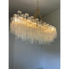  SimoEng Luxury Italian Rectangular Square Murano Glass Gold Chandelier by Simoeng - 4718613