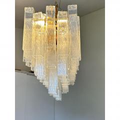  SimoEng Luxury Italian Rectangular Square Murano Glass Gold Chandelier by Simoeng - 4718614