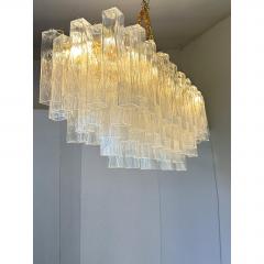  SimoEng Luxury Italian Rectangular Square Murano Glass Gold Chandelier by Simoeng - 4718616
