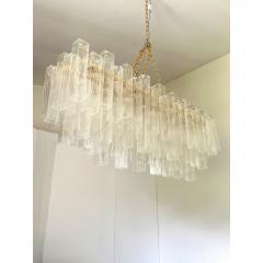  SimoEng Luxury Italian Rectangular Square Murano Glass Gold Chandelier by Simoeng - 4718617