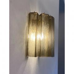  SimoEng Mid Century Modern Style Fum Squared Murano Glass Wall Sconce - 3968119