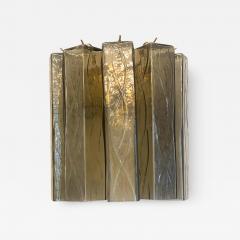  SimoEng Mid Century Modern Style Fum Squared Murano Glass Wall Sconce - 3969137