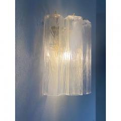  SimoEng Mid Century Modern Style Squared Murano Glass Gold Wall Sconce - 3966768