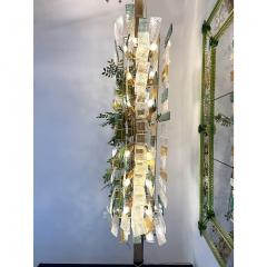  SimoEng Monumental Italian Rectangular Strip Listelli Murano Glass Chandelier - 4592414
