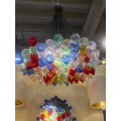  SimoEng Multicolored Murano Style Glass Drops Chandelier by Simoeng - 3966791