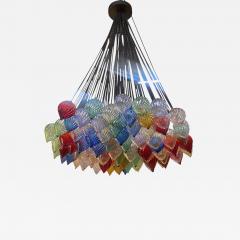  SimoEng Multicolored Murano Style Glass Drops Chandelier by Simoeng - 3968366