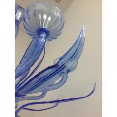  SimoEng Murano Glass Bluino Italian Leaves Chandelier by Simoeng - 4385665