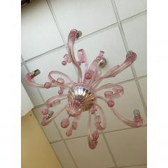  SimoEng Murano Glass Chandelier in Pink 6 Arms - 4209117